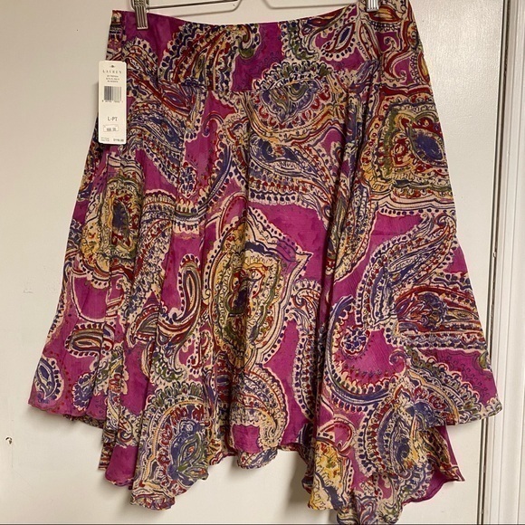 NWT Ralph Lauren paisley gauze skirt - Picture 7 of 11
